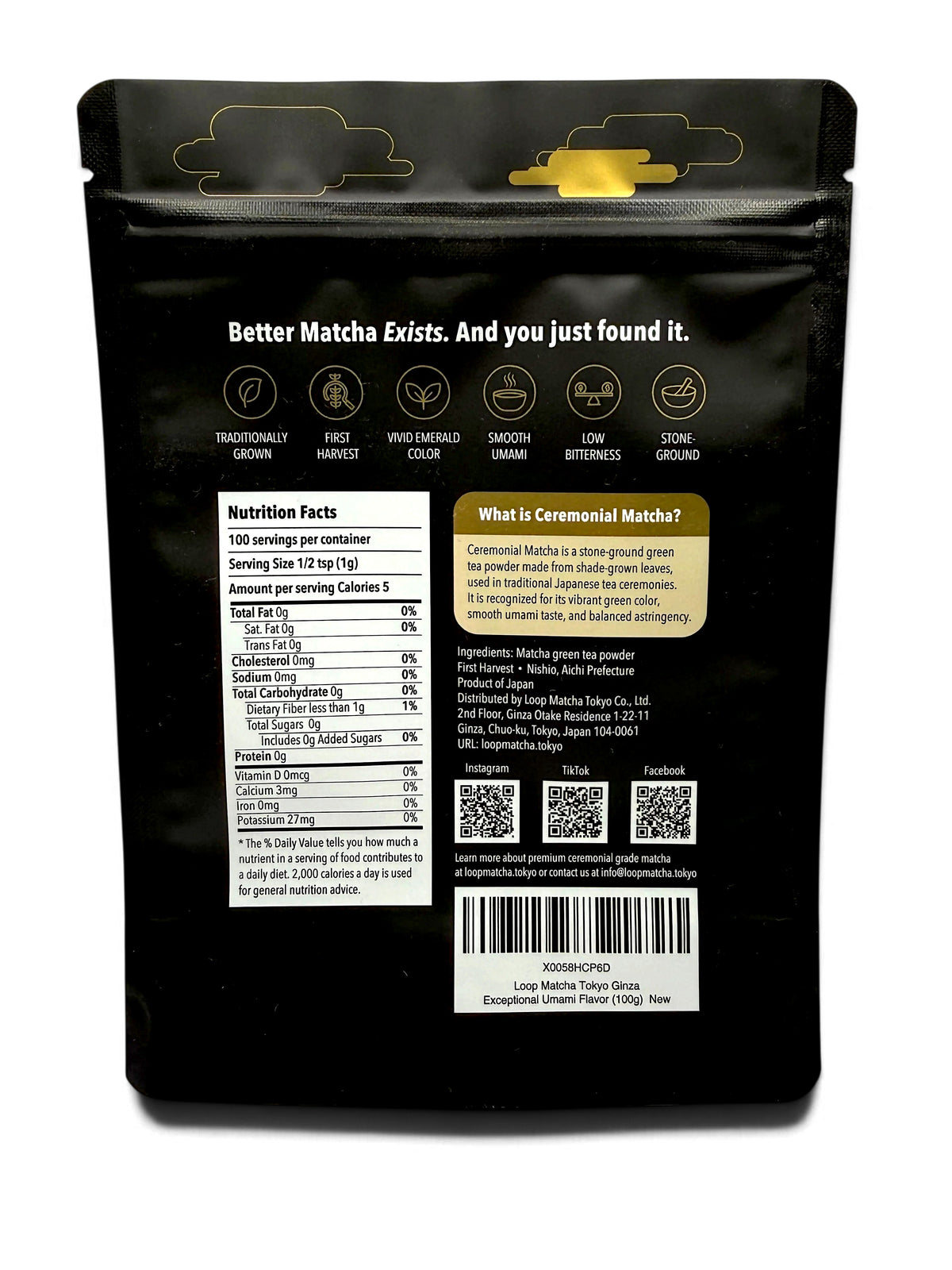Ginza Edition Imperial Grade Japanese Ceremonial Organic Matcha Powder